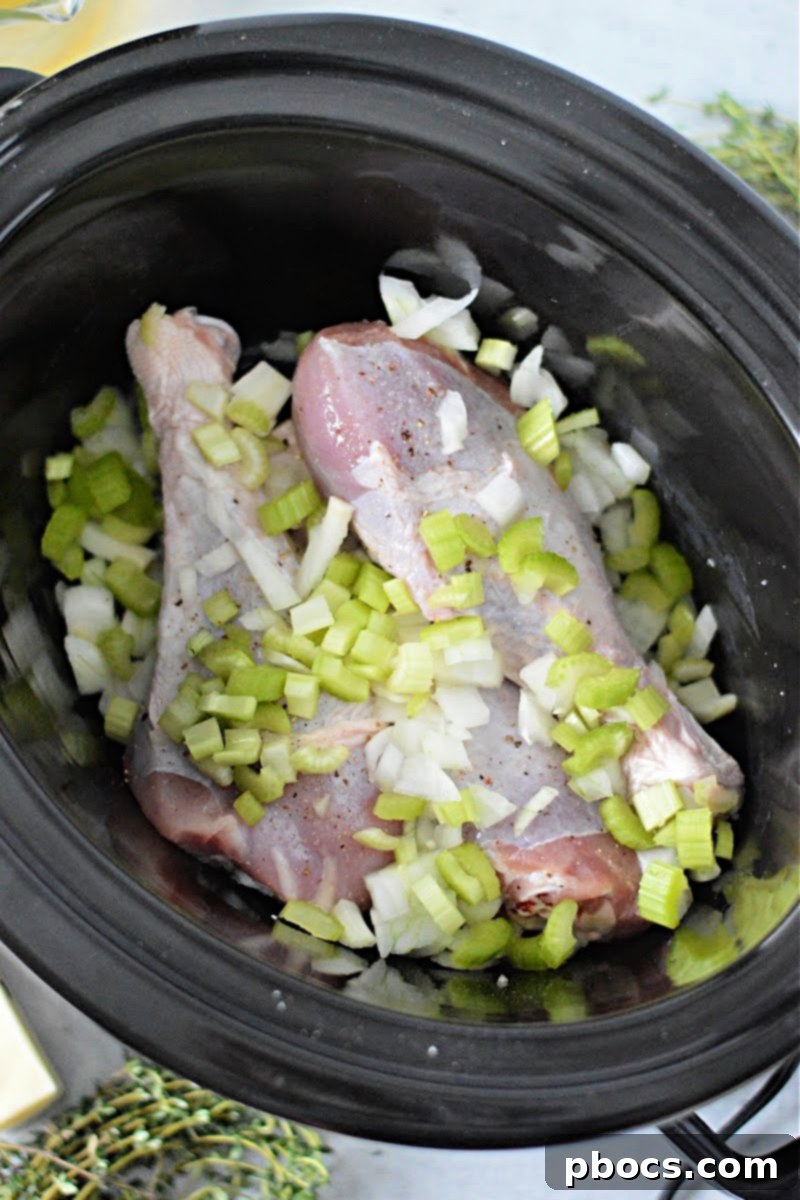 Tender Butter Basted Slow Cooker Turkey Legs 9 Slow Cooker Butter Basted Turkey Legs