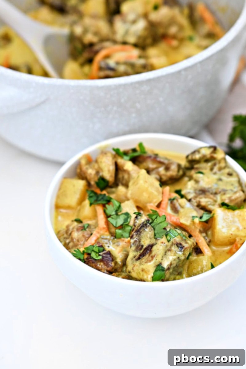 Keto Creamy Coconut Beef Curry 6 Low Carb Coconut Curry Beef Stew