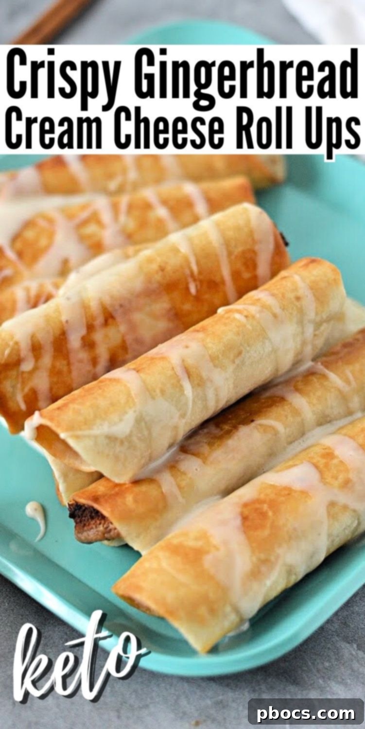 Keto Gingerbread Roll-Ups