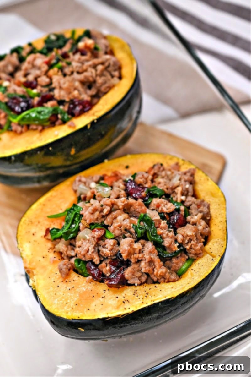 Mixing Cranberries and Pecans into the Sausage Filling
