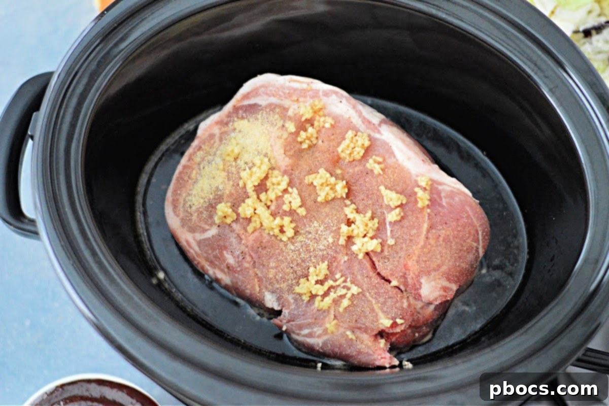 Step 4: Crockpot cooking on low for 6 hours