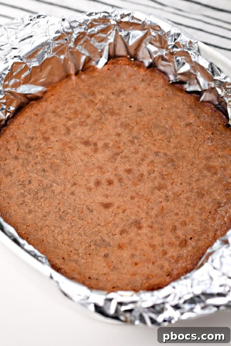 Low Carb Gingerbread Brownies - batter in baking dish