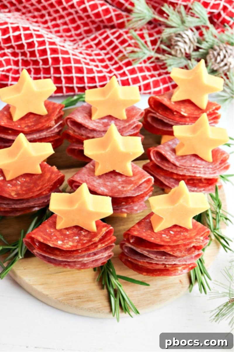 Keto Christmas Charcuterie Trees 14 Finished Keto Meat and Cheese Christmas Trees ready to serve