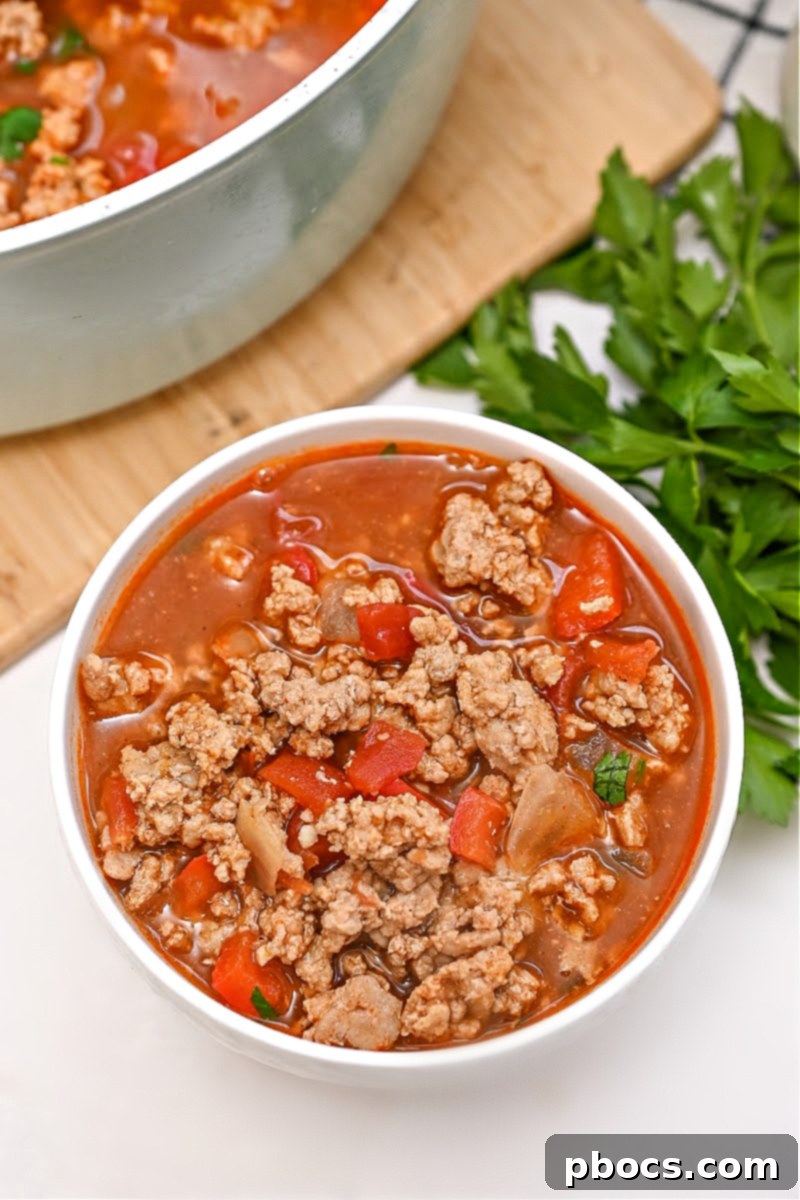 Delicious bowl of Keto Pumpkin Chili, perfect for cold weather