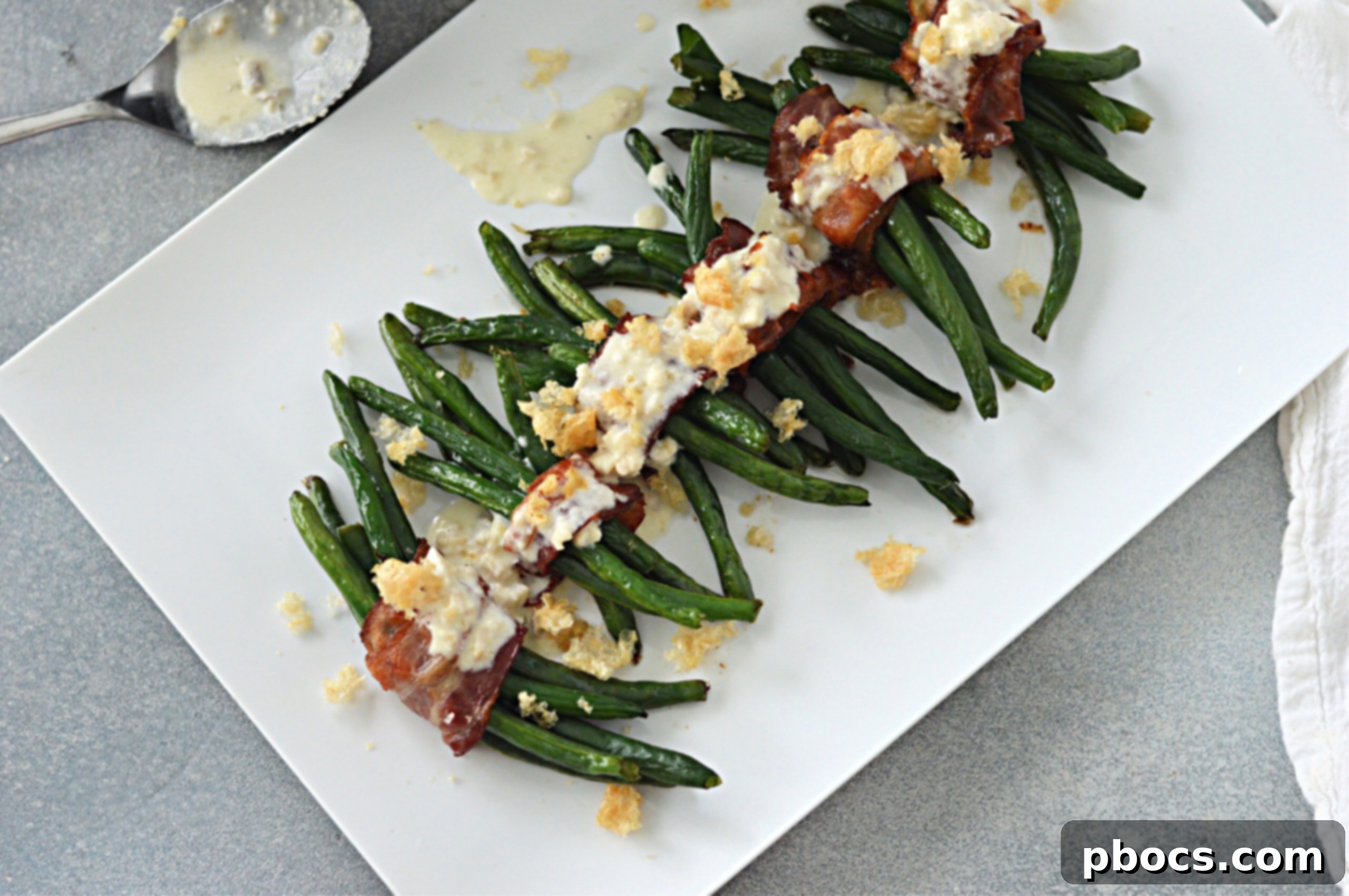 Keto Green Bean Casserole Bacon Bundles