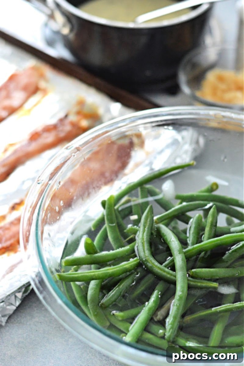 Keto Green Bean Casserole Bacon Bundles