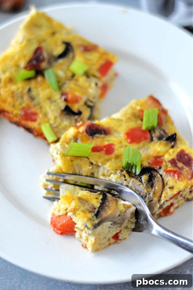 Low-Carb Cottage Cheese Egg Bake - fifth image, table setting