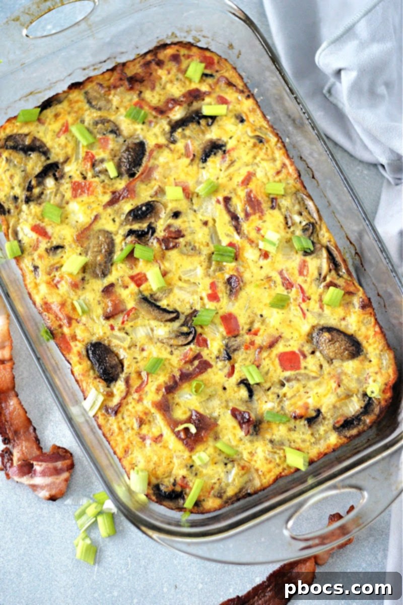 Low-Carb Cottage Cheese Egg Bake - sixth image, in container