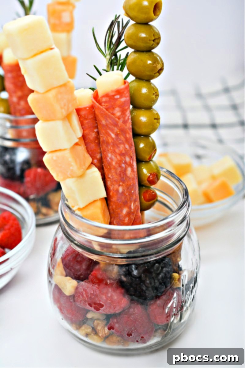 Grab-and-Go Keto Charcuterie Jars 2 Keto Charcuterie Jars