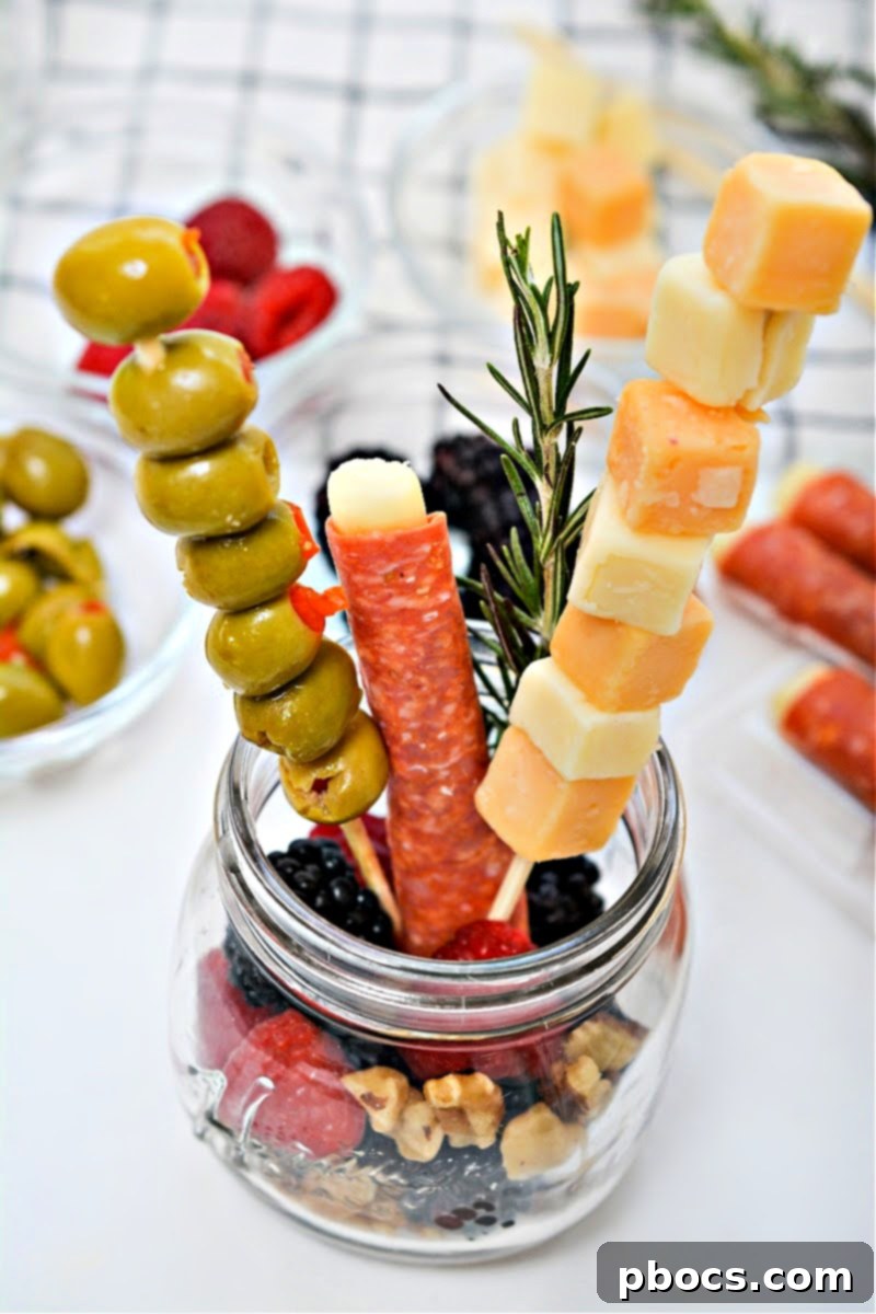 Keto Charcuterie Jars