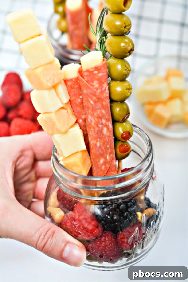 Grab-and-Go Keto Charcuterie Jars 4 Keto Charcuterie Jars