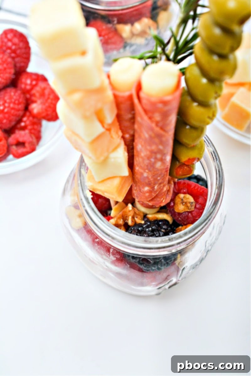 Grab-and-Go Keto Charcuterie Jars 5 Keto Charcuterie Jars