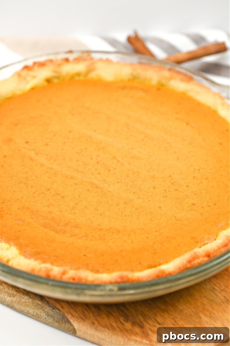 Costco Keto Pumpkin Pie Indulgence 14 Keto Costco Pumpkin Pie baked and cooling