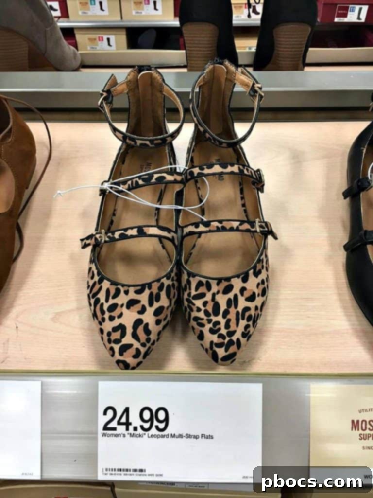 Target's Stylish Animal Print Flats for Autumn Chic Lace-Up Animal Print Flats for Fall from Target