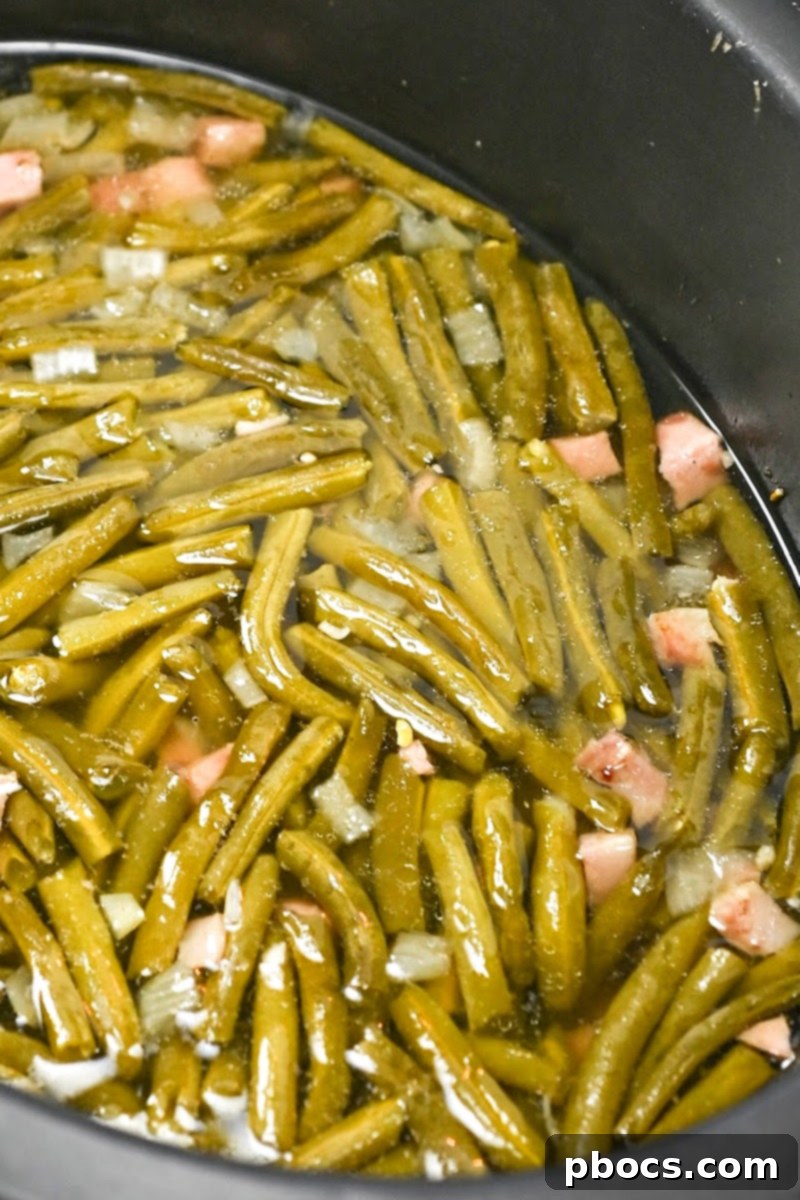 Hearty Keto Slow Cooker Ham and Green Beans 3 Low Carb Slow Cooker Green Beans and Ham