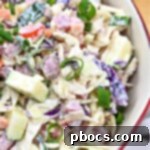Creamy Low Carb Ham and Cabbage Salad