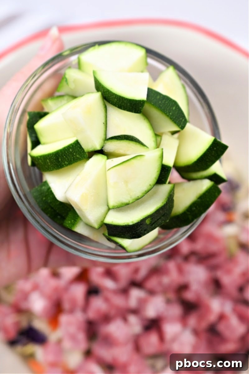 Chopped Zucchini
