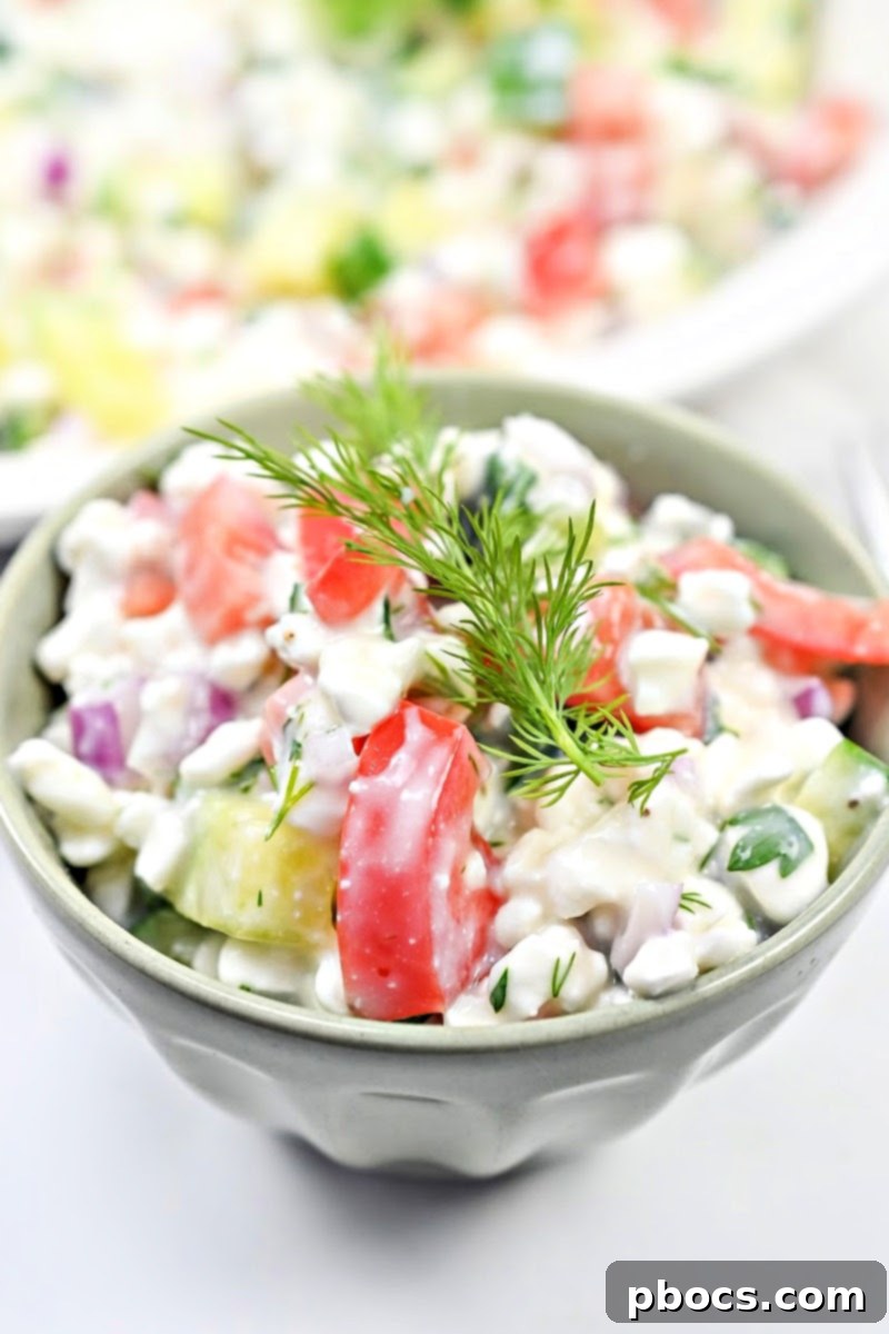 Protein-Rich Low Carb Cottage Cheese Salad 2 Low Carb Cottage Cheese Salad