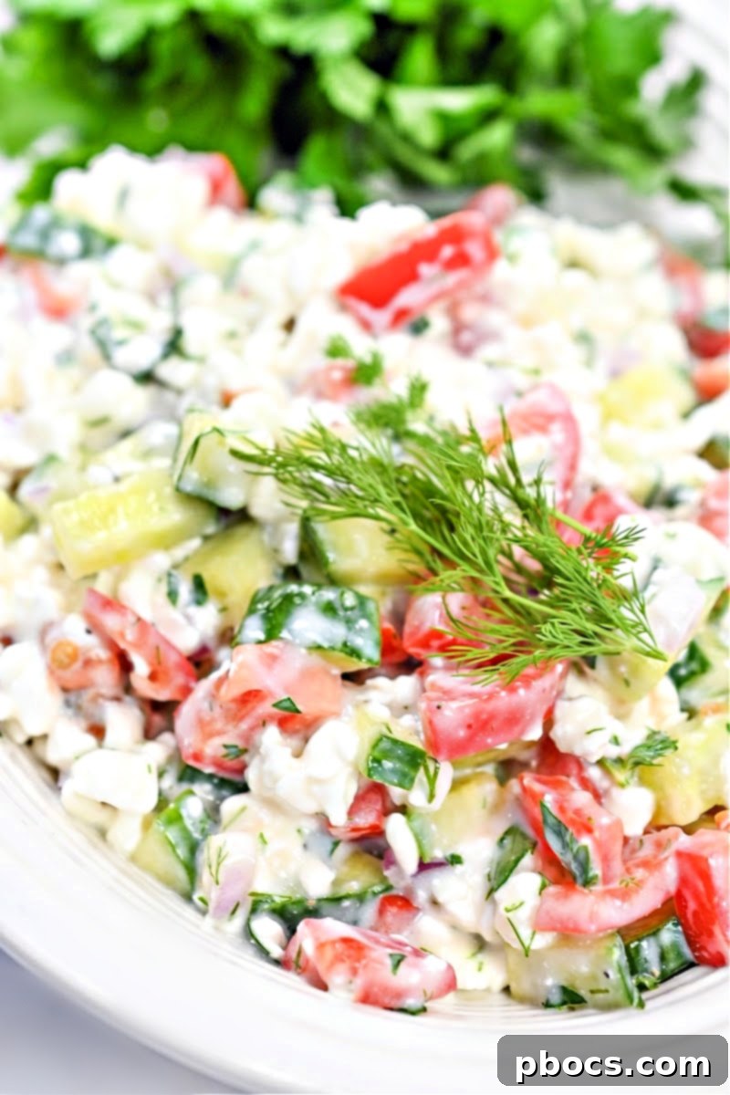 Protein-Rich Low Carb Cottage Cheese Salad 3 Low Carb Cottage Cheese Salad