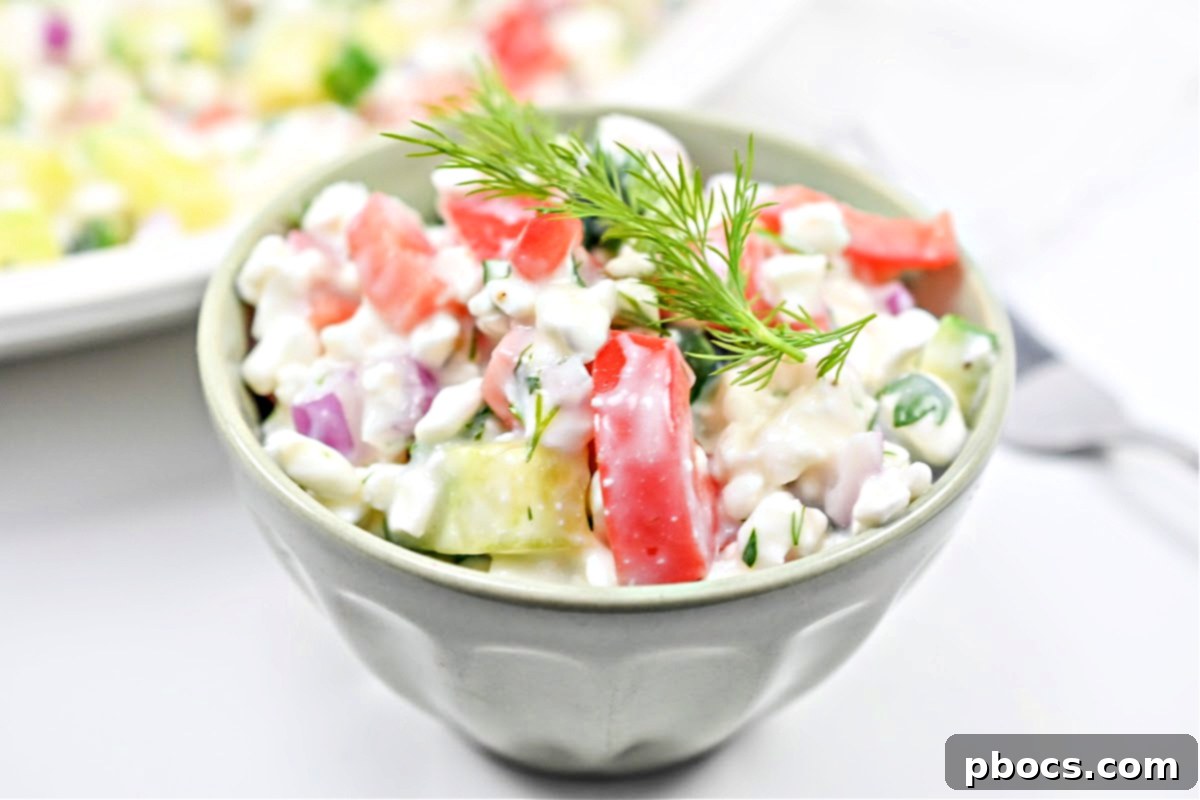 Protein-Rich Low Carb Cottage Cheese Salad 4 Low Carb Cottage Cheese Salad