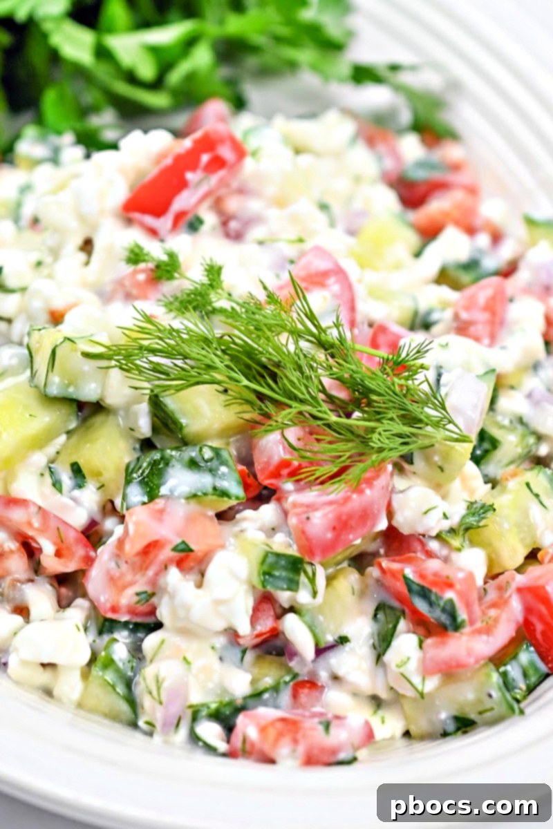 Protein-Rich Low Carb Cottage Cheese Salad 5 Low Carb Cottage Cheese Salad