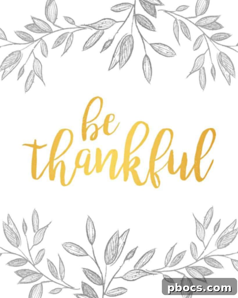 Free Thanksgiving Printable Wall Art