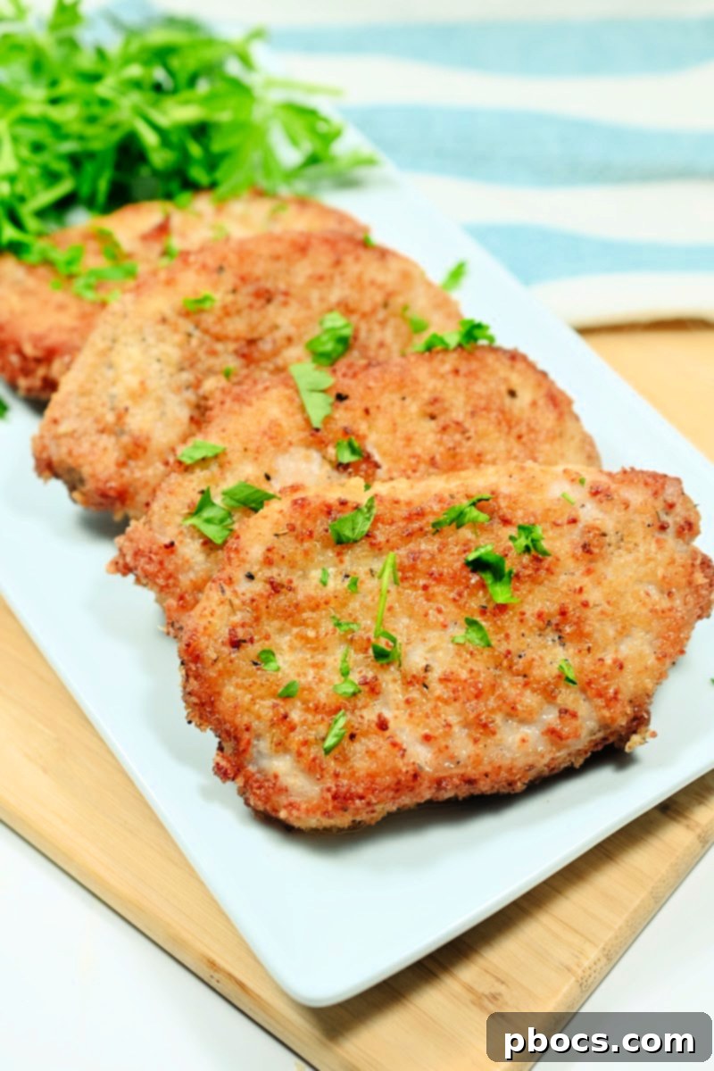 Air Fryer Golden Keto Pork Chops 2 Keto Air Fryer Shake and Bake Pork Chops