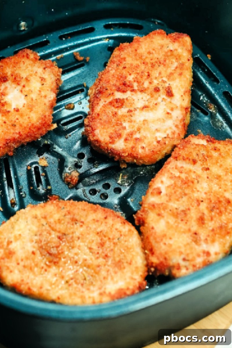 Air Fryer Golden Keto Pork Chops 11 Keto Air Fryer Shake and Bake Pork Chops