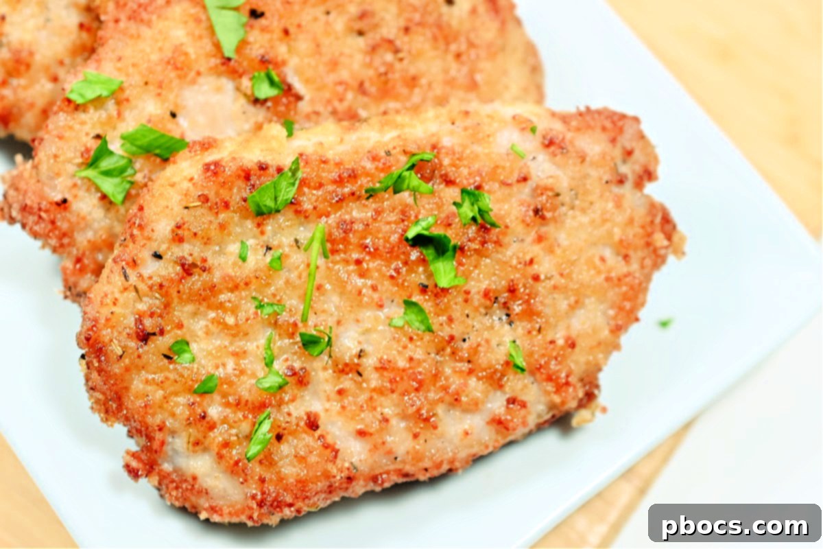 Air Fryer Golden Keto Pork Chops 12 Keto Air Fryer Shake and Bake Pork Chops