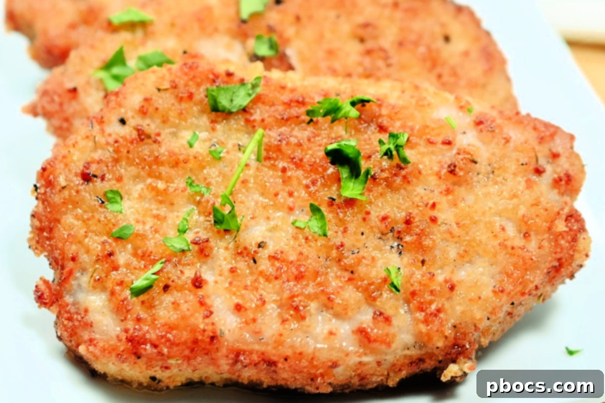 Air Fryer Golden Keto Pork Chops 6 Keto Air Fryer Shake and Bake Pork Chops