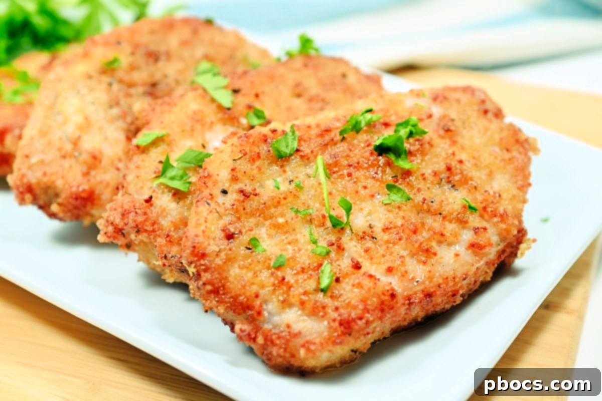 Air Fryer Golden Keto Pork Chops 7 Keto Air Fryer Shake and Bake Pork Chops