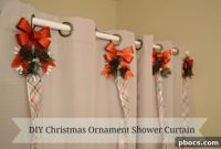Sparkling Christmas Shower Curtain Creation