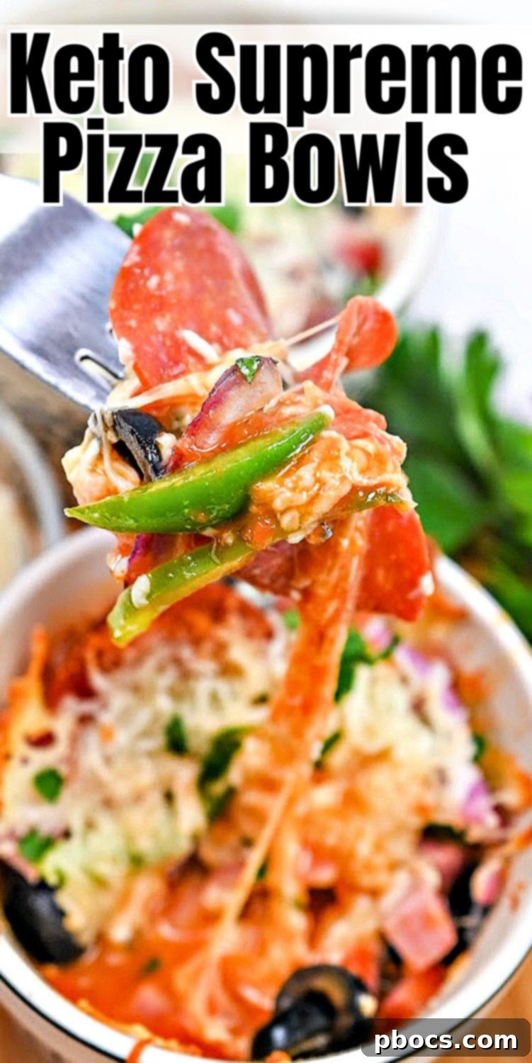 Keto Supreme Pizza Bowls