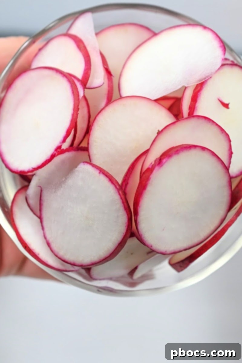 Refreshing Keto Carrot Radish Slaw 4 Freshly Sliced Radishes for a Keto-Friendly Salad
