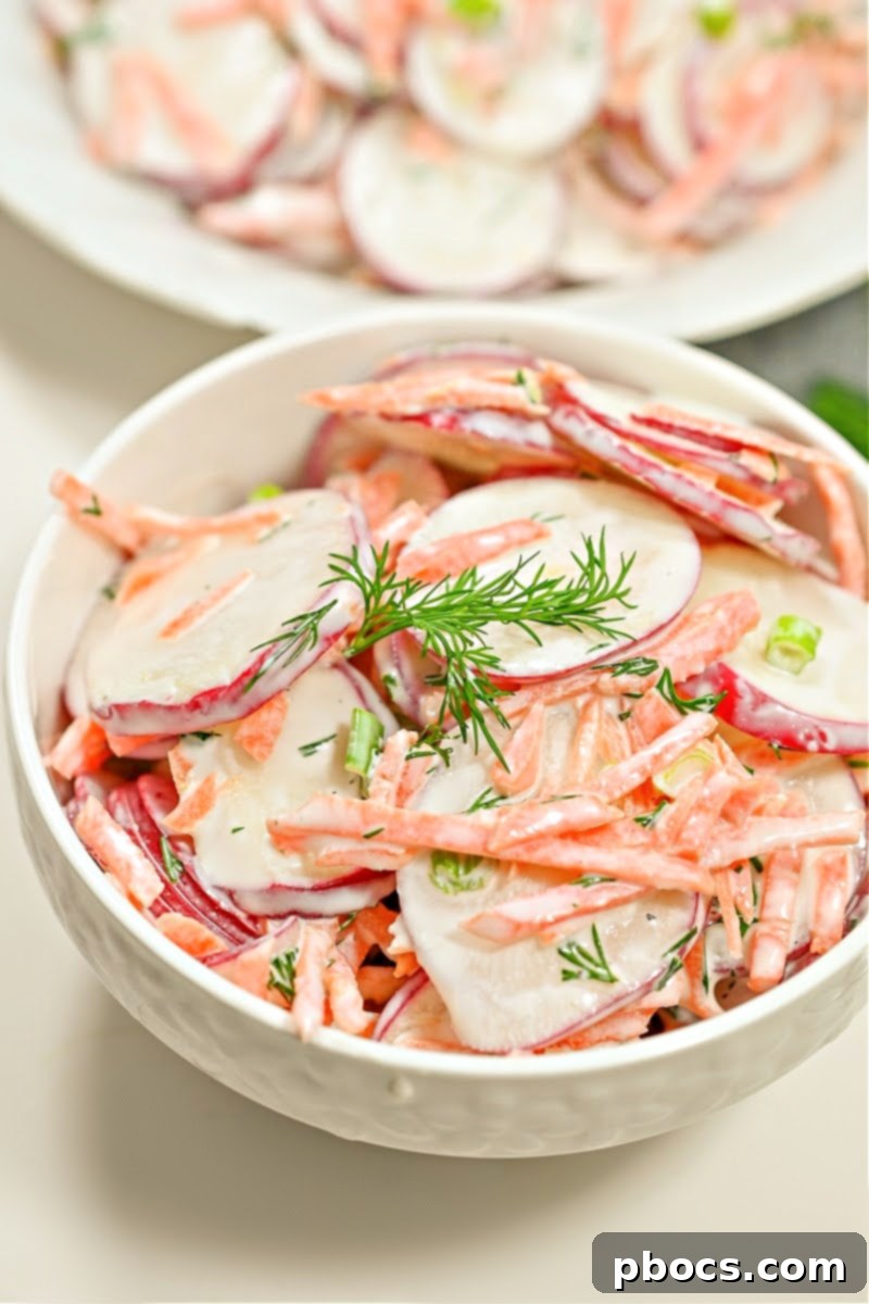 Refreshing Keto Carrot Radish Slaw 7 Keto Creamy Carrot and Radish Salad Ready to Serve