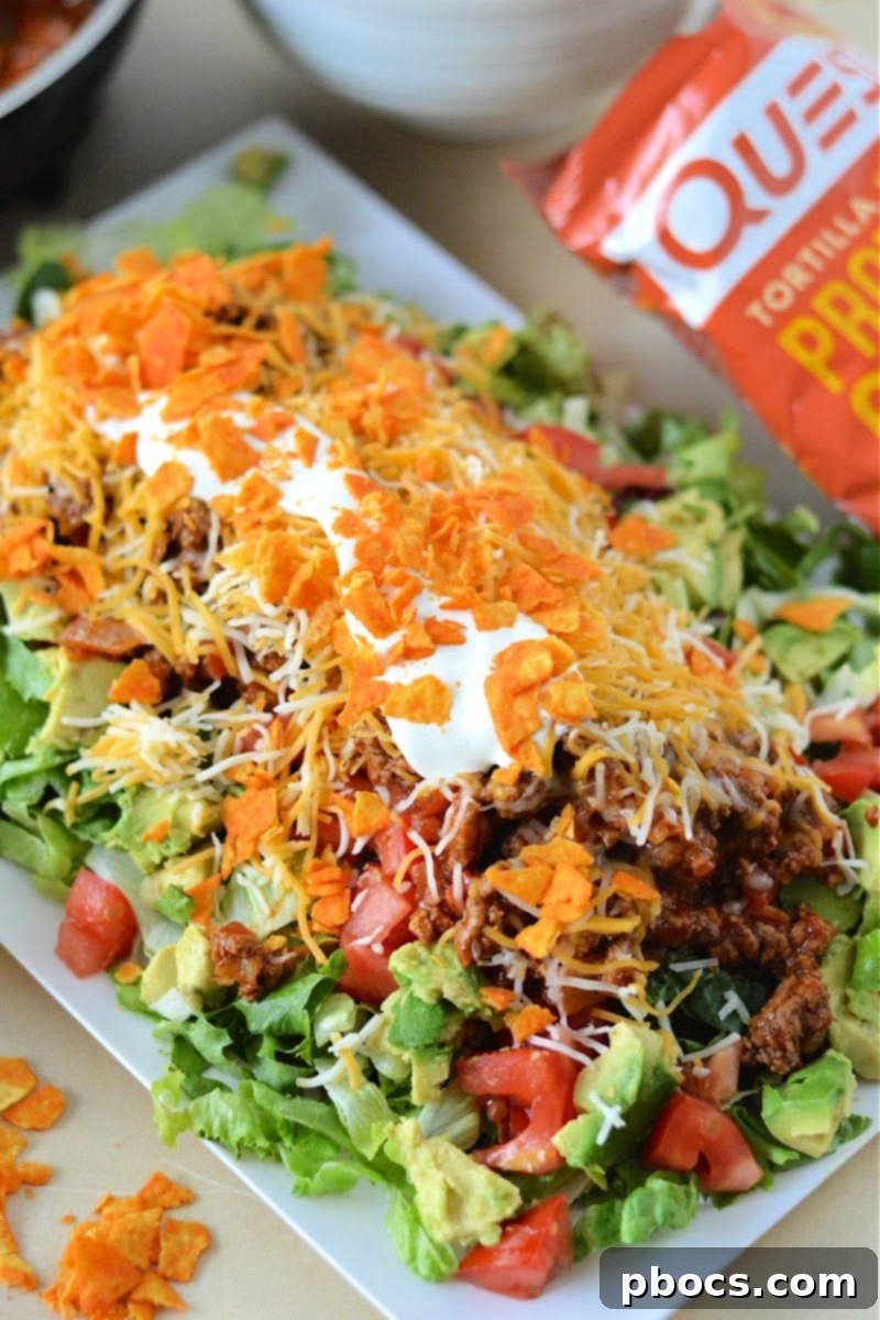 Low Carb Ground Beef Chili Salad