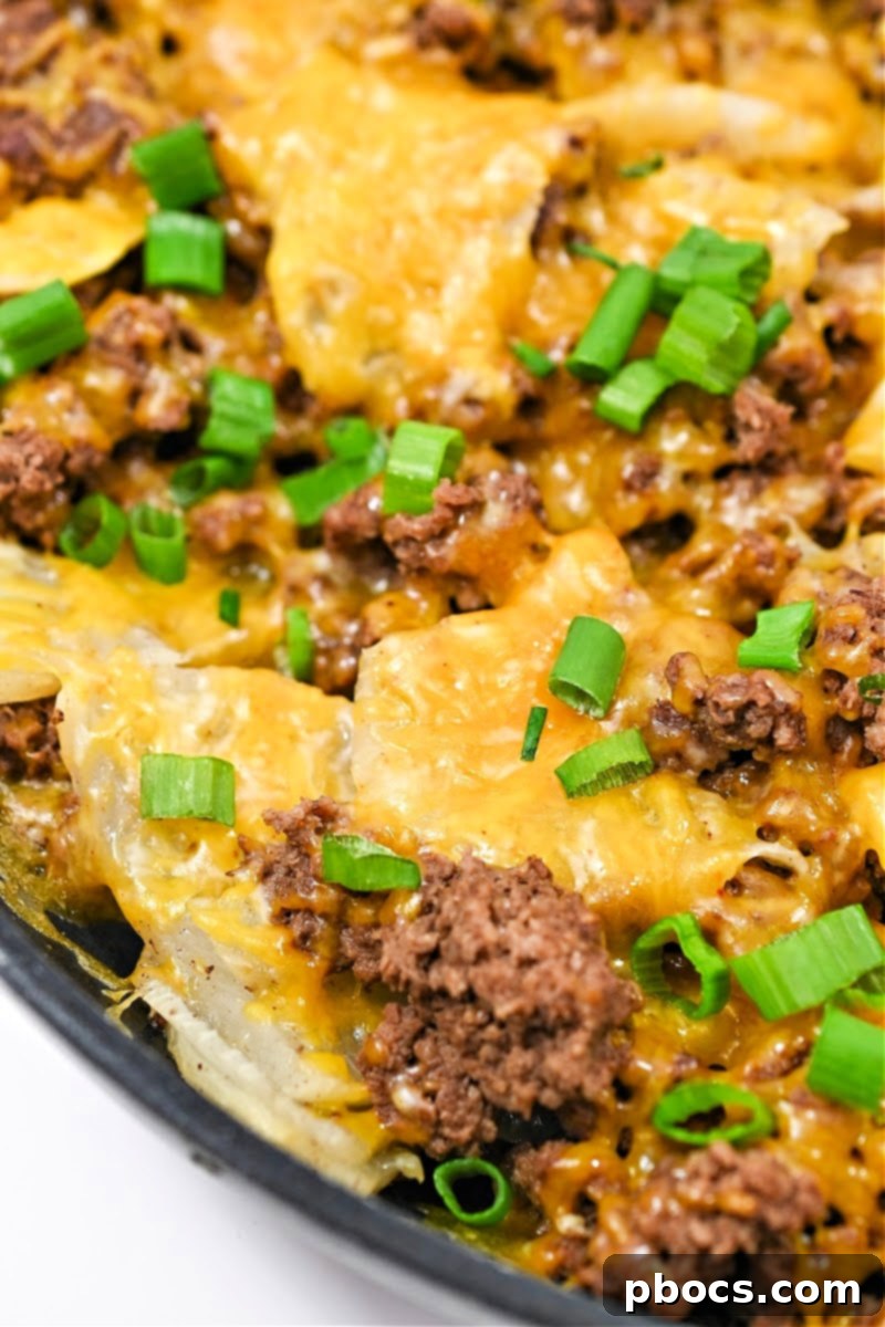 Keto Country Burger Skillet 4 Keto Country Hamburger Skillet Dinner