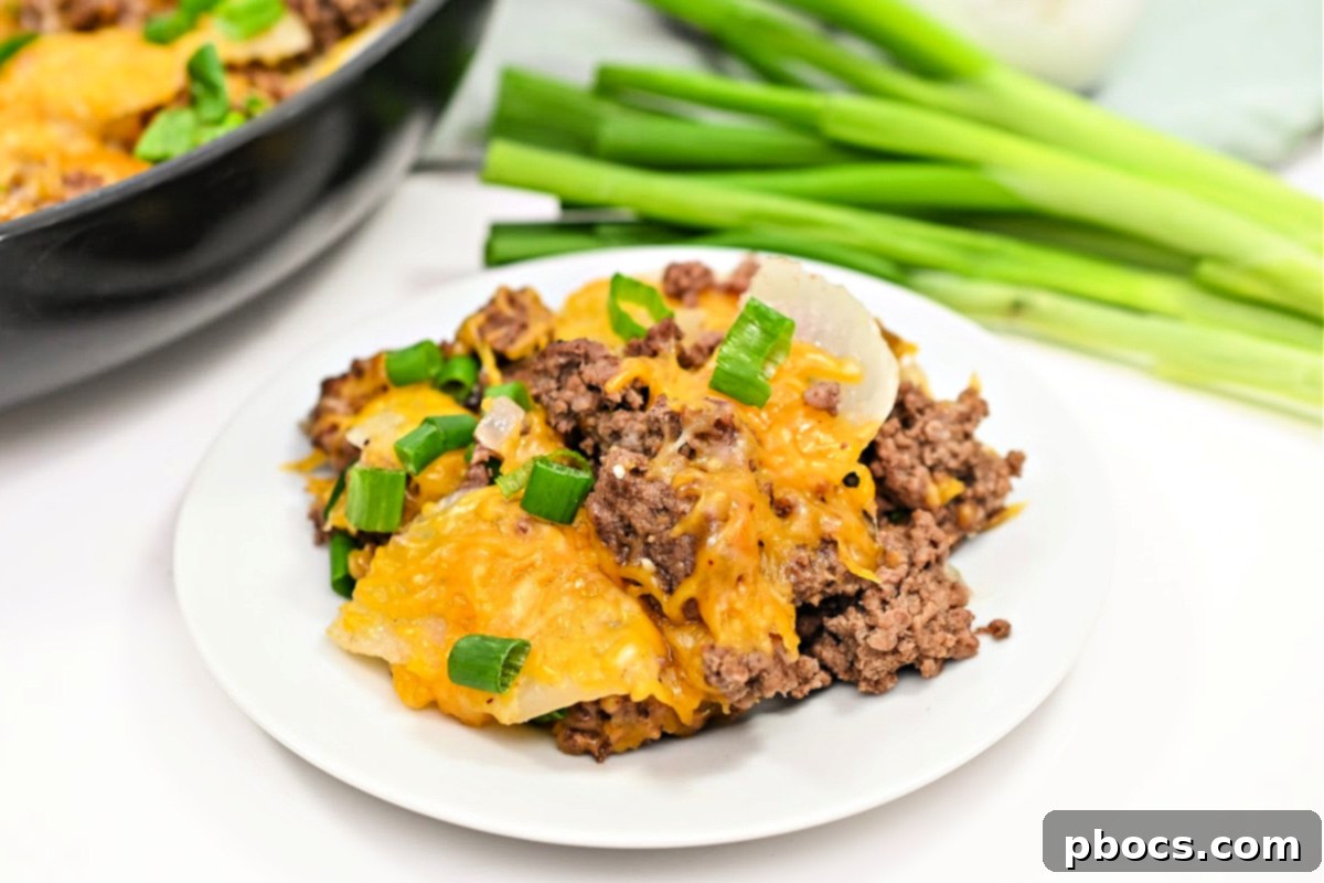 Keto Country Burger Skillet 5 Keto Country Hamburger Skillet Dinner