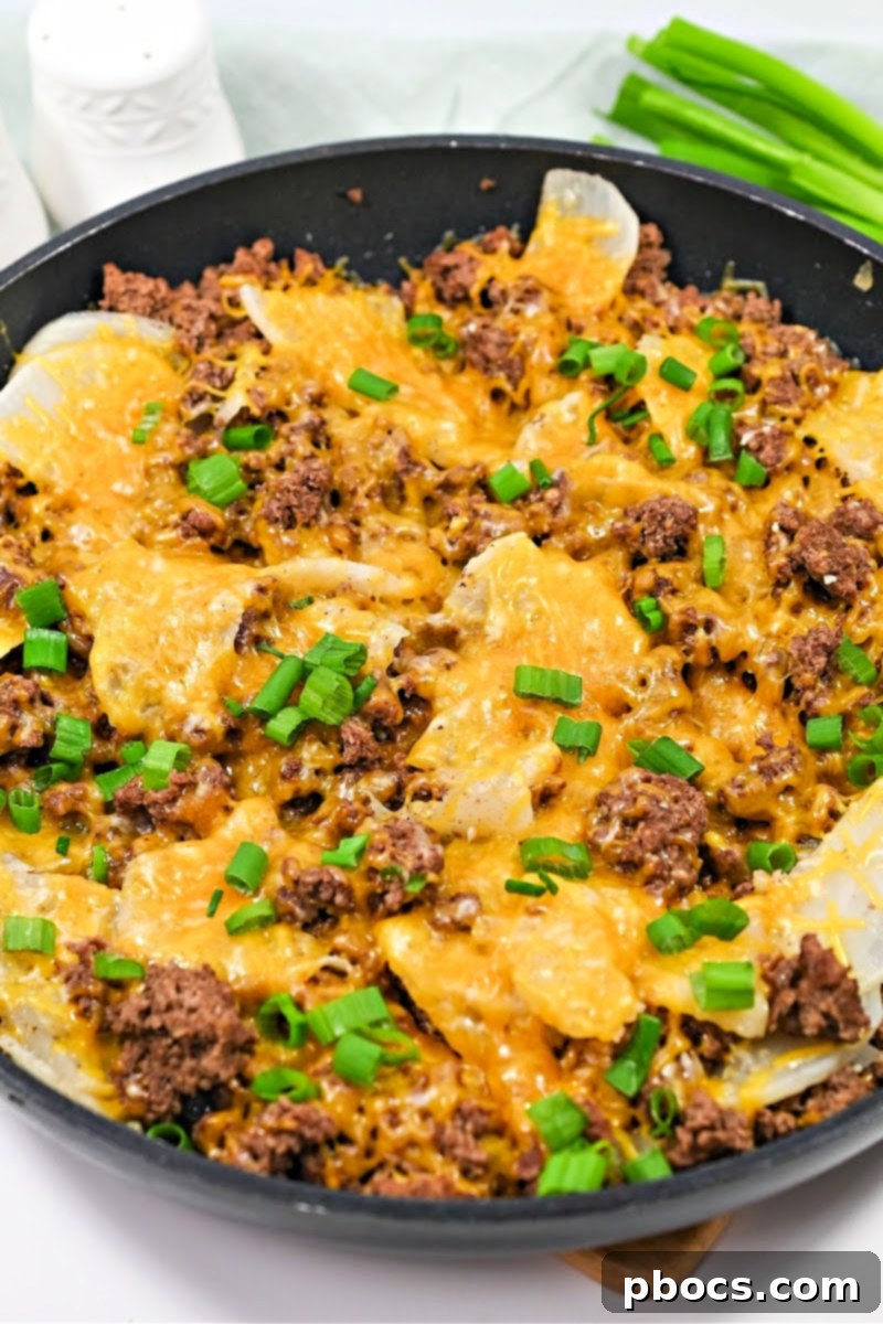 Keto Country Burger Skillet 7 Keto Country Hamburger Skillet Dinner