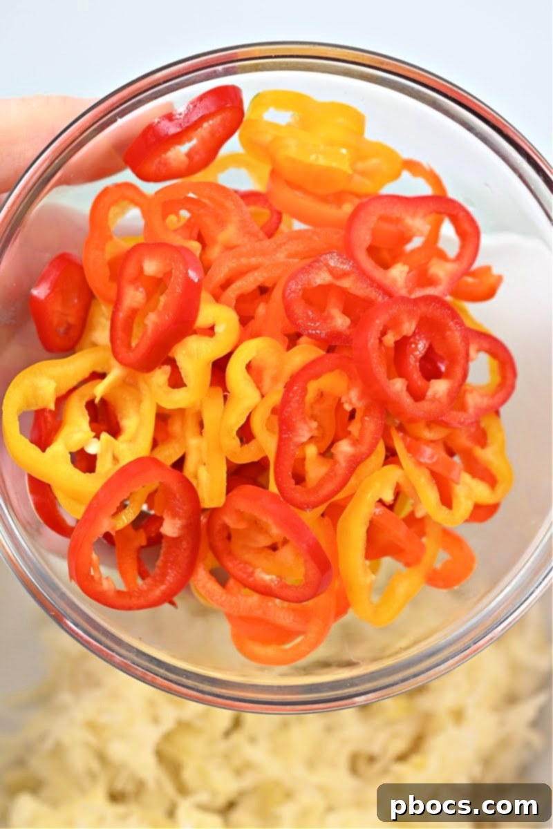 Crispy Mini Peppers for Sauerkraut Salad