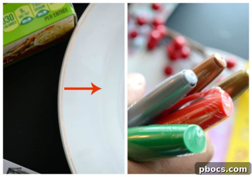 Getting started with DIY personalized dinner plate craft