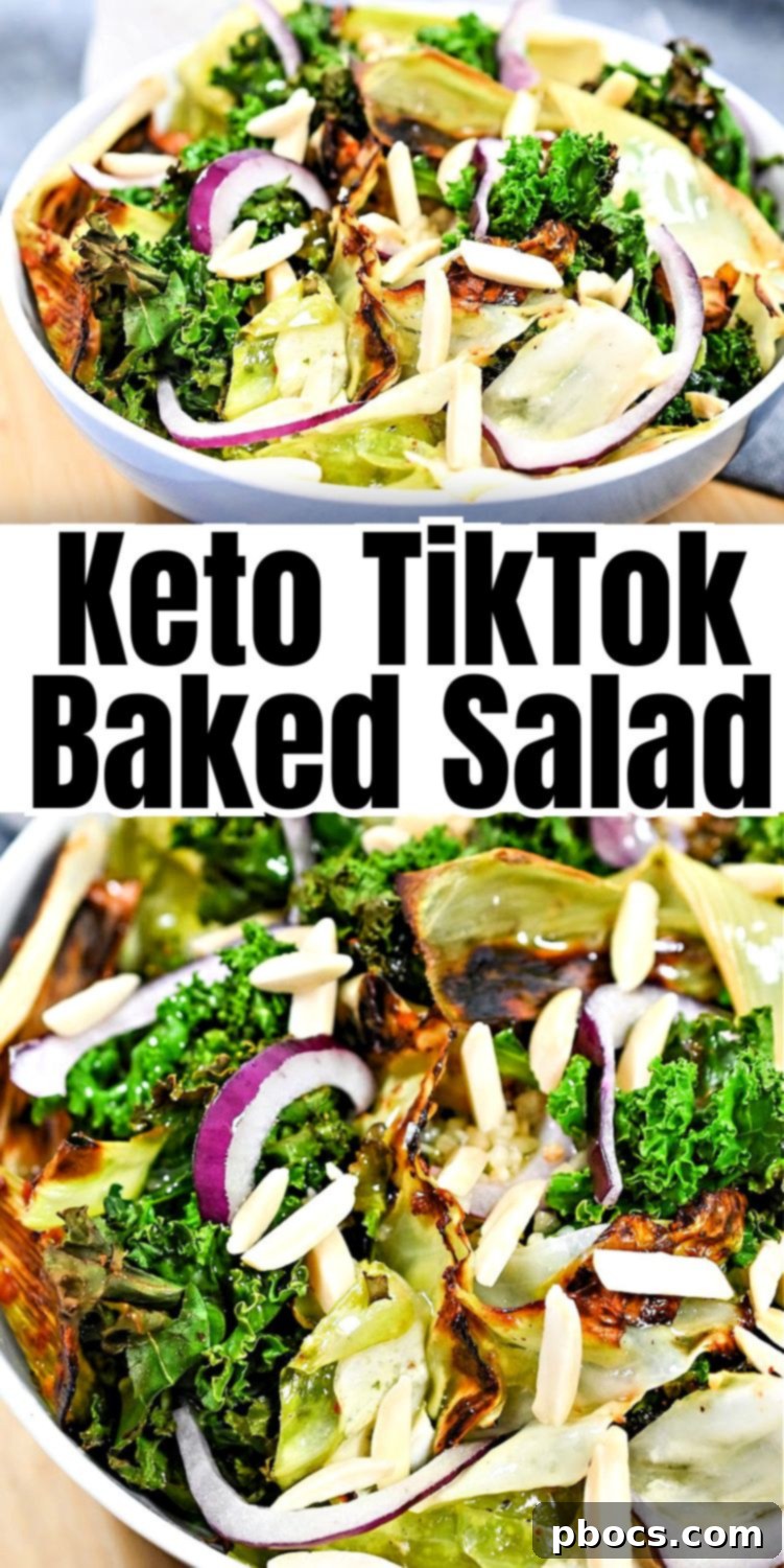 Keto TikTok Baked Salad for Pinterest