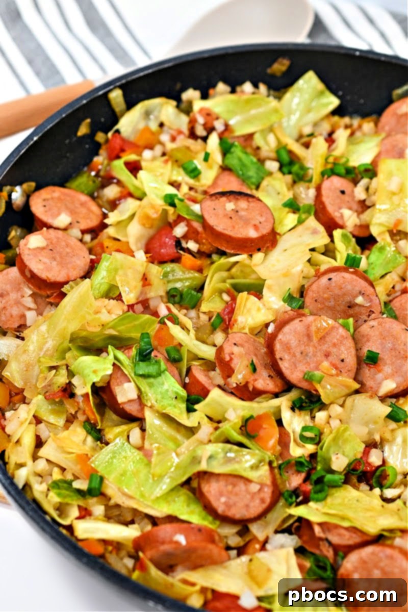 Keto Cabbage Jambalaya Skillet stored in an airtight container for meal prep – Demonstrating how to properly store and reheat this low-carb dish.