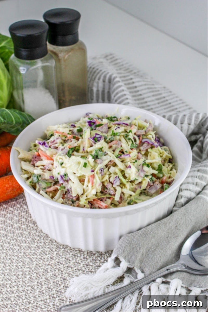Delicious and Easy Low Carb Corned Beef Slaw Recipe