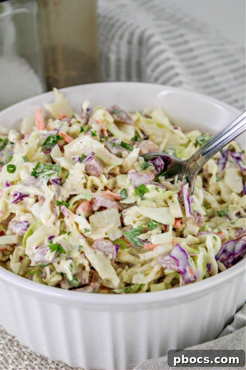 Homemade Low Carb Corned Beef Slaw for a Healthy Meal