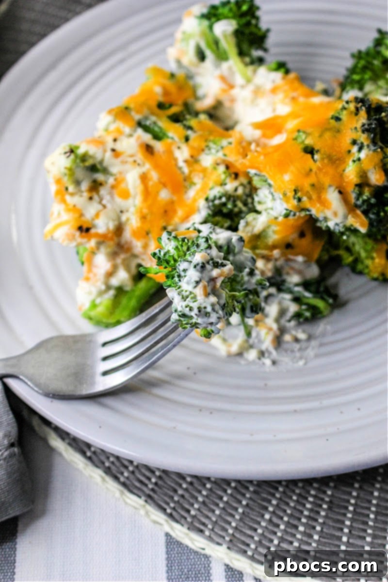 Low Carb Cheesy Ranch Broccoli Casserole