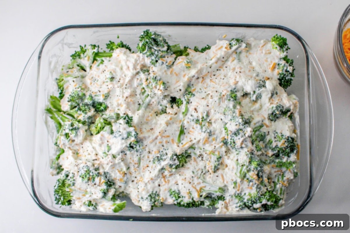 Low Carb Cheesy Ranch Broccoli Casserole