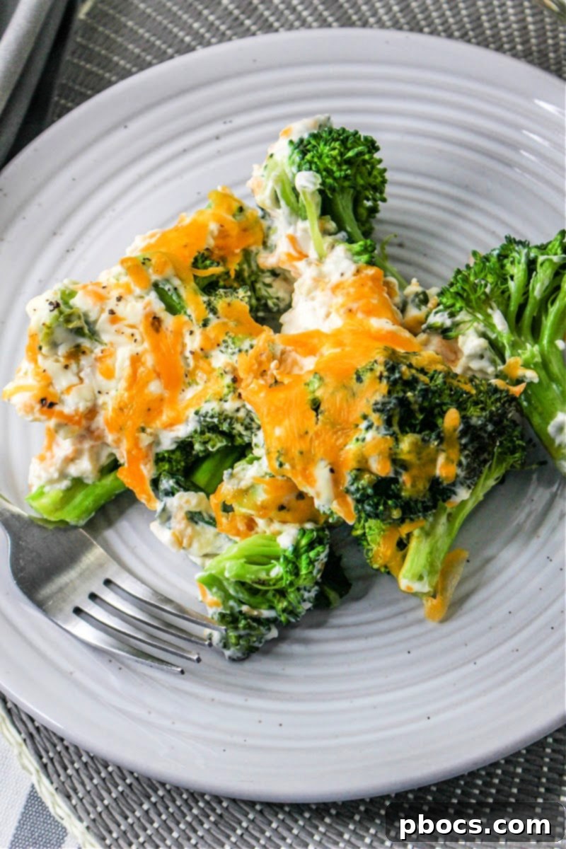 Low Carb Cheesy Ranch Broccoli Casserole