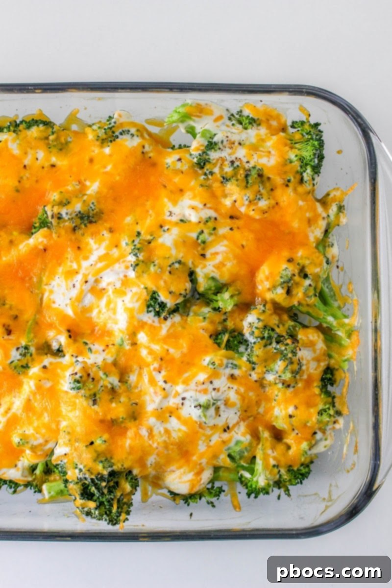 Low Carb Cheesy Ranch Broccoli Casserole