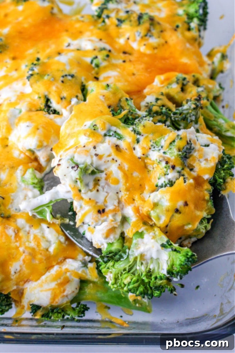 Low Carb Cheesy Ranch Broccoli Casserole